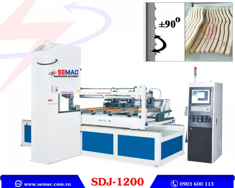 Máy cưa lọng chân ghế cnc SDJ 1200 | SEMAC