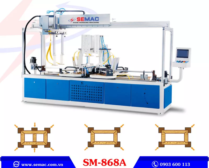 MÁY GHÉP KHUNG CỬA CAO TẦN | SEMAC