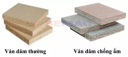 CÁC LOẠI GỖ CÔNG NGHIỆP DÙNG TRONG SẢN XUẤT NỘI THẤT HIỆN NAY 1 ván dăm
