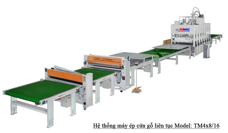 Chuyền máy Semac sản xuất cửa gỗ công nghiệp tự động hoàn toàn He-thong-may-ep-lien-tuc-TM4x8-16-chuyen-lam-canh-cua-semac-4-768x448