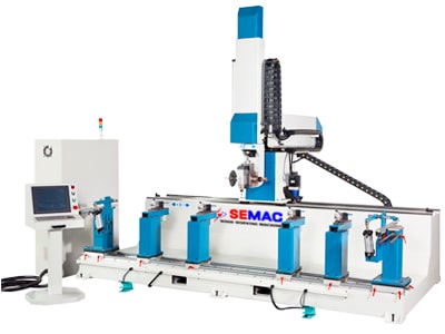 Chuyền máy Semac sản xuất cửa gỗ công nghiệp tự động hoàn toàn May-cnc-5-truc-ssm-2200