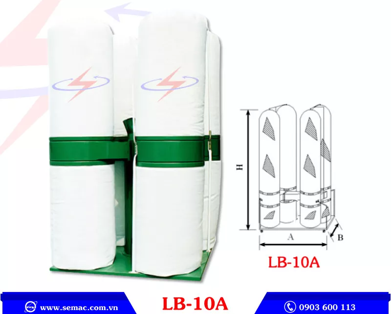máy hút bụi gỗ dạng túi SEMAC | SEMAC