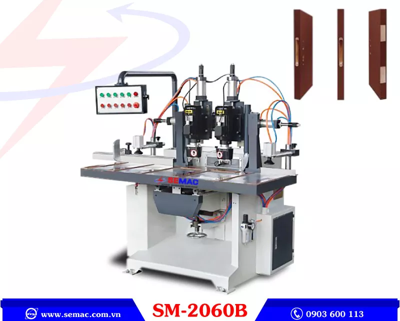 MÁY KHOAN ĐỤC MỘNG Ổ KHÓA CỬA - SM 2060B 1 máy khoan đục mộng ổ khóa cửa | SEMAC