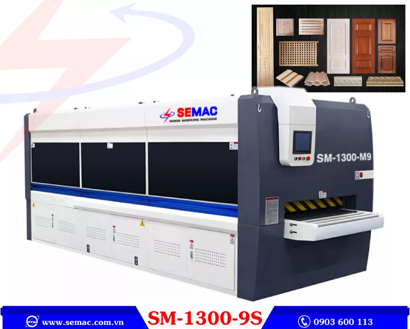 máy chà nhám chổi 9 trục | SEMAC