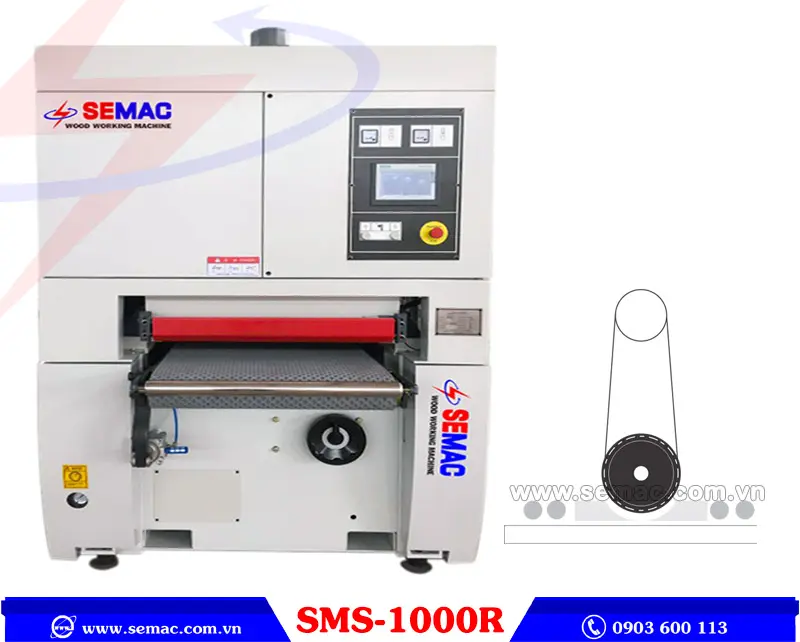 Máy chà nhám sơn khổ 1M | Quốc Duy