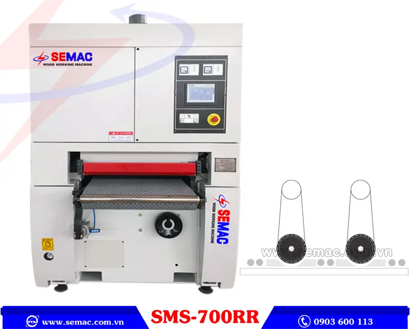 Máy chà nhám sơn 700mm SMS-700RR | SEMAC