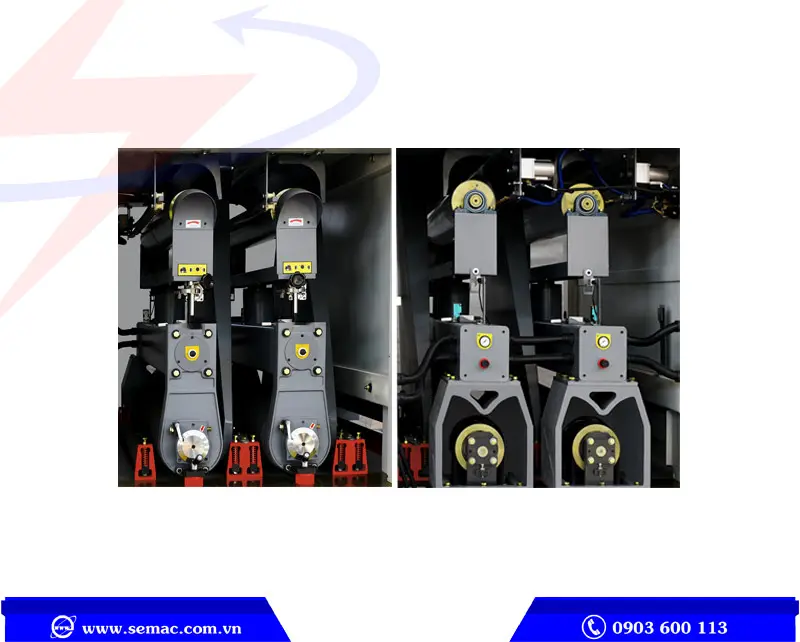 MÁY CHÀ NHÁM THÙNG 2 TRỤC SEMAC - SM 1000RP 3 trục chà nhám thùng 2 trục RR | SEMAC