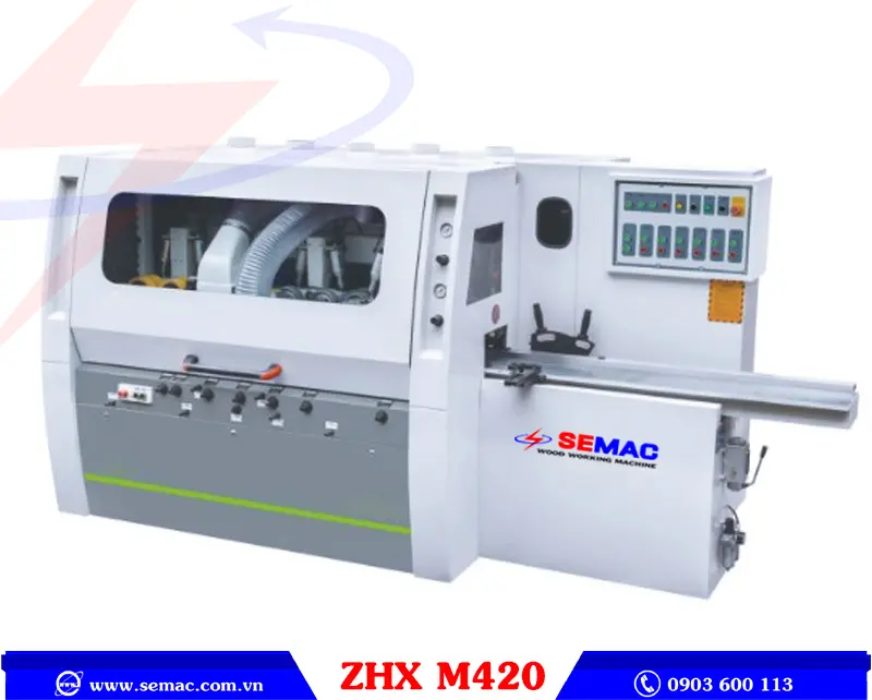 MÁY BÀO 4 MẶT 4 TRỤC DAO - ZXH M420 1 Máy bào 4 mặt 4 trục dao | Quốc Duy