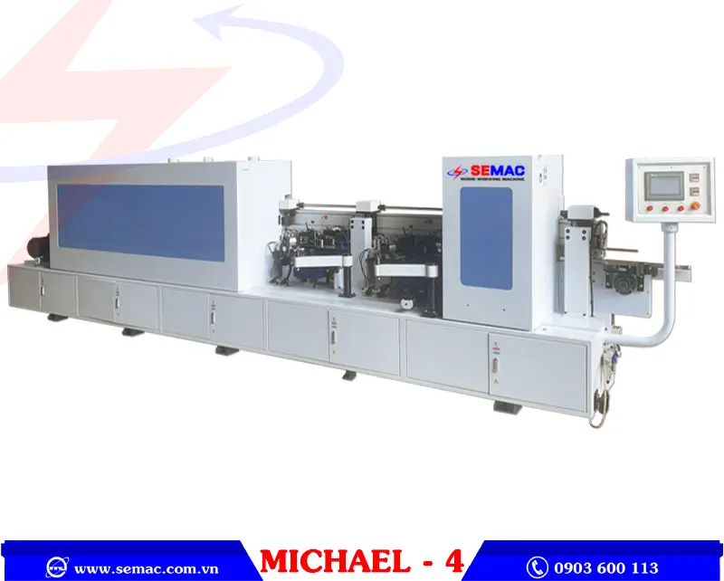 Máy cắt xén dán cạnh thẳng tự động Michael 4 | SEMAC