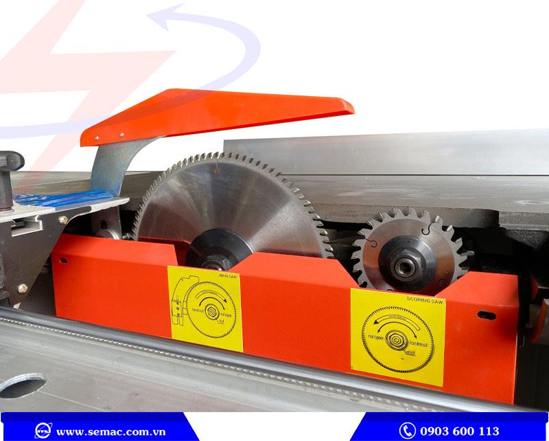 MÁY CƯA BÀN TRƯỢT 2 LƯỠI CẮT VÁN - SM 16EC/30EC 2 Lưỡi cưa | SEMAC