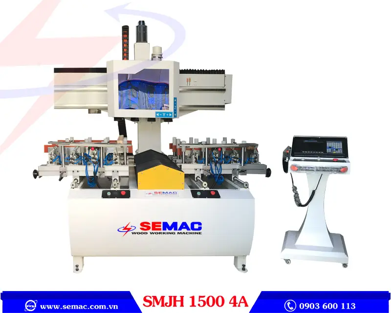 máy tạo mộng âm cnc 4 đầu | SEMAC