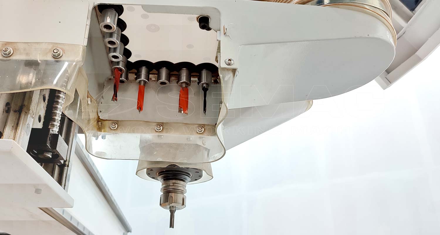 Cụm phay khoan Máy phay khoan CNC Router thay dao tự động | SEMAC
