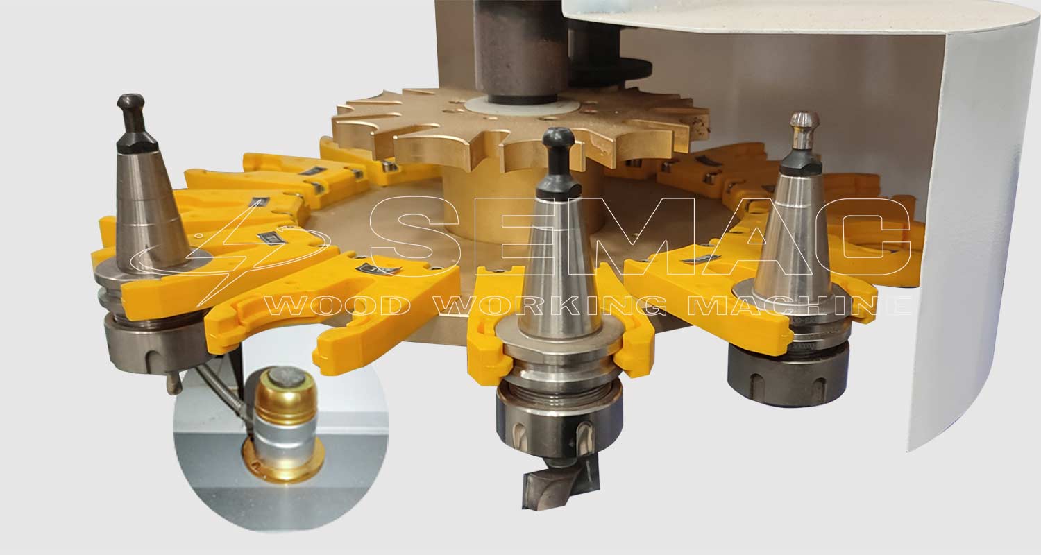 Khay thay dao Máy phay khoan CNC Router thay dao tự động | SEMAC