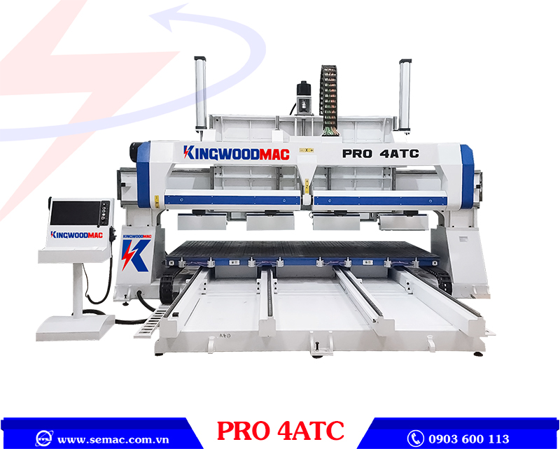 MÁY CNC 5 TRỤC GIA CÔNG TỰA LƯNG GHẾ - PRO 4ATC