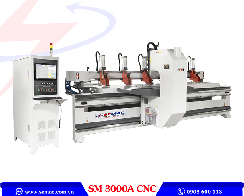 MÁY CƯA LỌNG GỖ CNC TẢI NẶNG - SM 3000A CNC