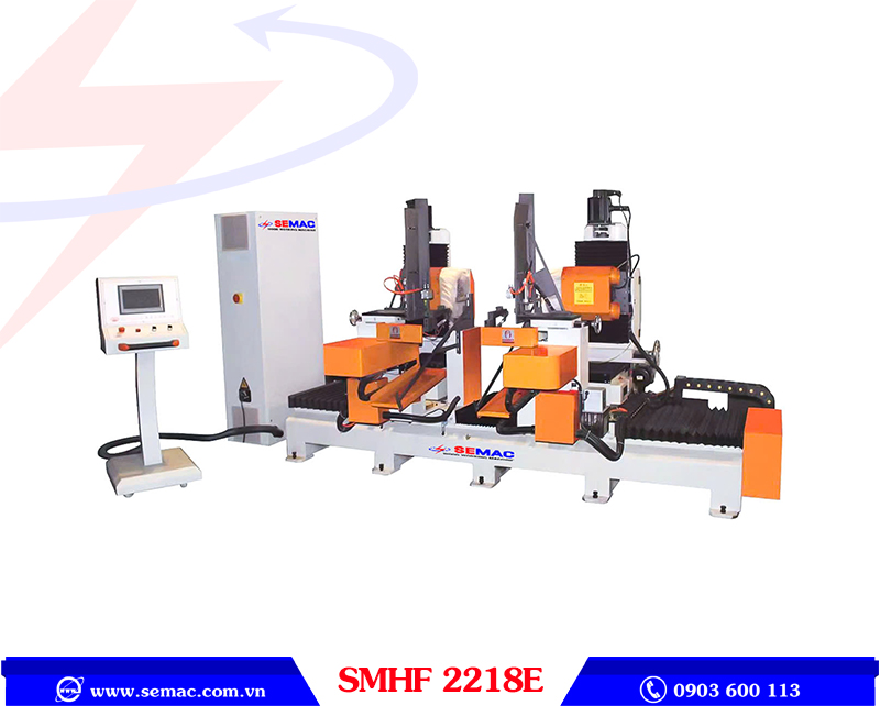 MÁY PHAY MỘNG OVAL DƯƠNG CNC 2 ĐẦU - SMHF 2218E