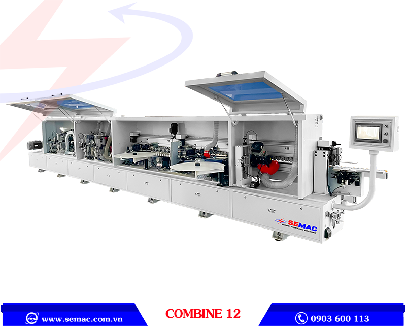 Máy Dán Cạnh Thẳng Nghiêng Giá Rẻ – COMBINE 12 | SEMAC