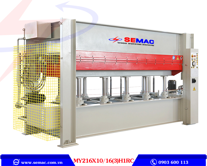 Máy ép nhiệt 3 tầng 160 tấn MY216X10/16(3)H1RC | SEMAC
