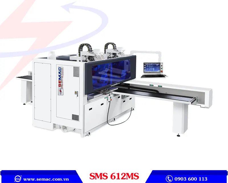 MÁY KHOAN CNC 6 MẶT 2 CỤM KHOAN - SM 612MS