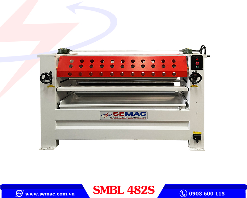 MÁY LĂN KEO 2 MẶT TRỤC INOX 1M3 - SMBL 482S