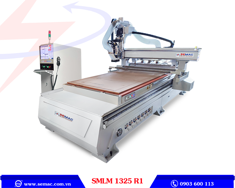 Máy Phay CNC Router 1 Đầu Thay Dao Tự Động – SMLM 1325 R1 | SEMAC