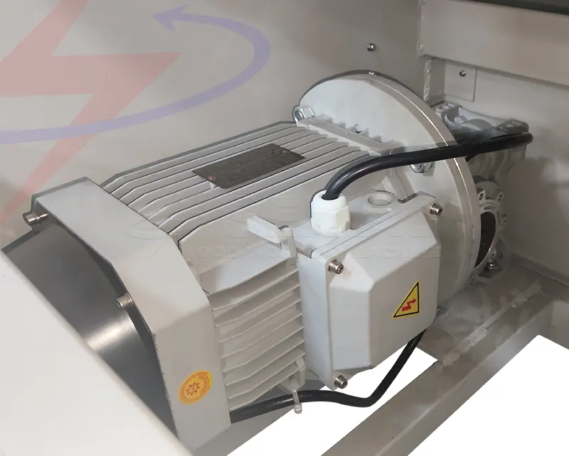 DÂY CHUYỀN PHỦ MẶT LAMINATE - SMXJ 1350C 11 Động cơ rulo lăn keo - dây chuyền phủ mặt laminate SMXJ 13250C | Semac