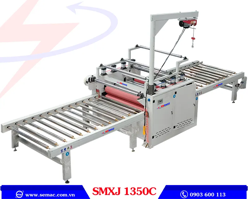 DÂY CHUYỀN PHỦ MẶT LAMINATE - SMXJ 1350C 12 Máy cán màng - dây chuyền phủ mặt laminate SMXJ 13250C | Semac