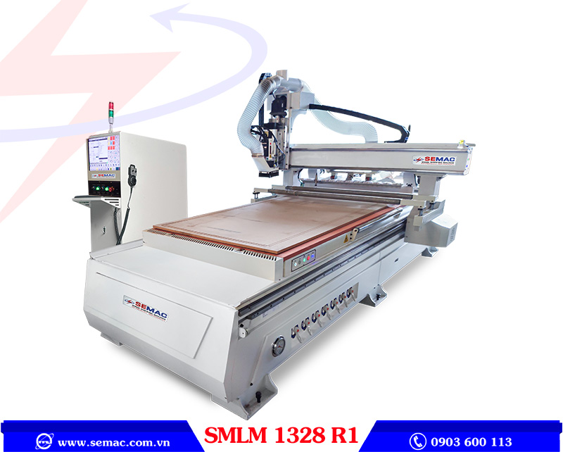 Máy Phay CNC Router 1 Đầu Thay Dao Tự Động – SMLM 1328 R1 | SEMAC