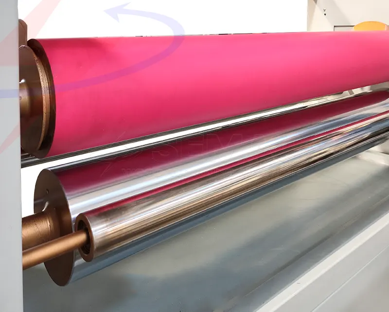 DÂY CHUYỀN PHỦ MẶT LAMINATE - SMXJ 1350C 9 Rulo lăn keo máy lăn keo - dây chuyền phủ mặt laminate SMXJ 13250C | Semac