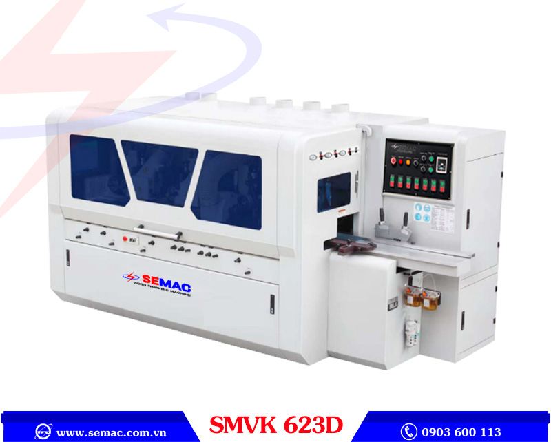 Máy bào gỗ 4 mặt 6 trục dao SMVK 623D | SEMAC