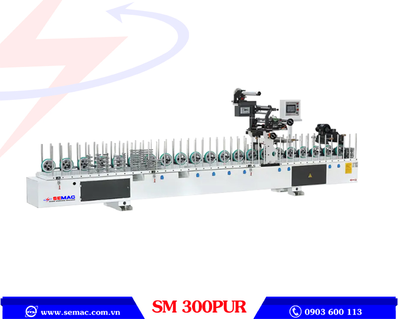 Máy dán cạnh profile tự động SM 300PUR | SEMAC
