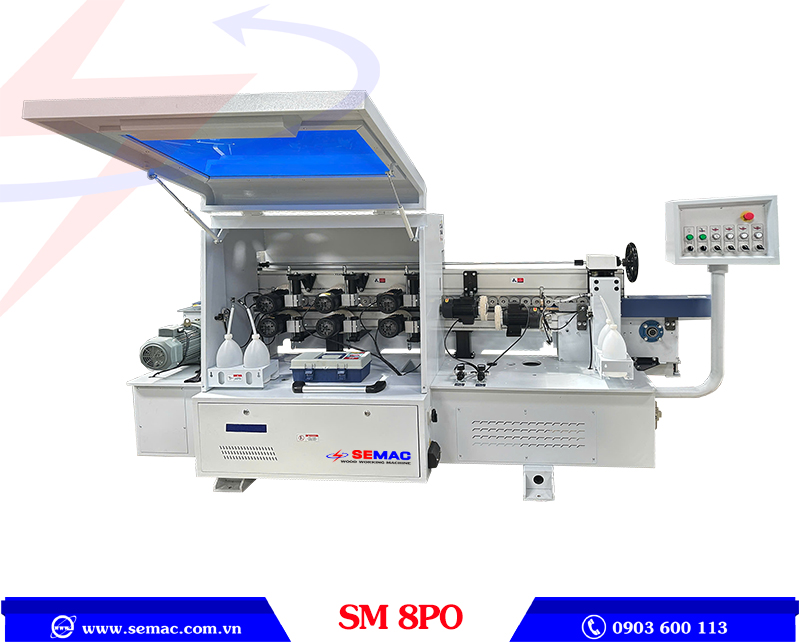 Máy đánh bóng cạnh ván SM 8PO | SEMAC