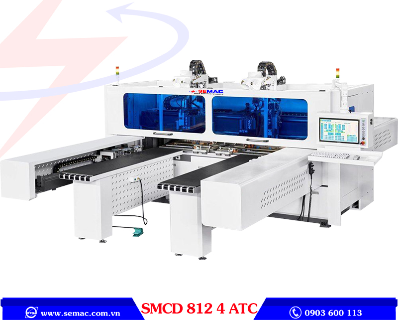 Máy khoan 6 mặt 2 bàn thay dao tự động SMCD 812 4 ATC | SEMAC