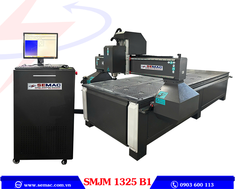 Máy phay CNC router 1 đầu tự động SMJM 1325B1 | SEMAC
