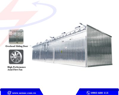 Phòng sấy hợp kim nhôm 60m³