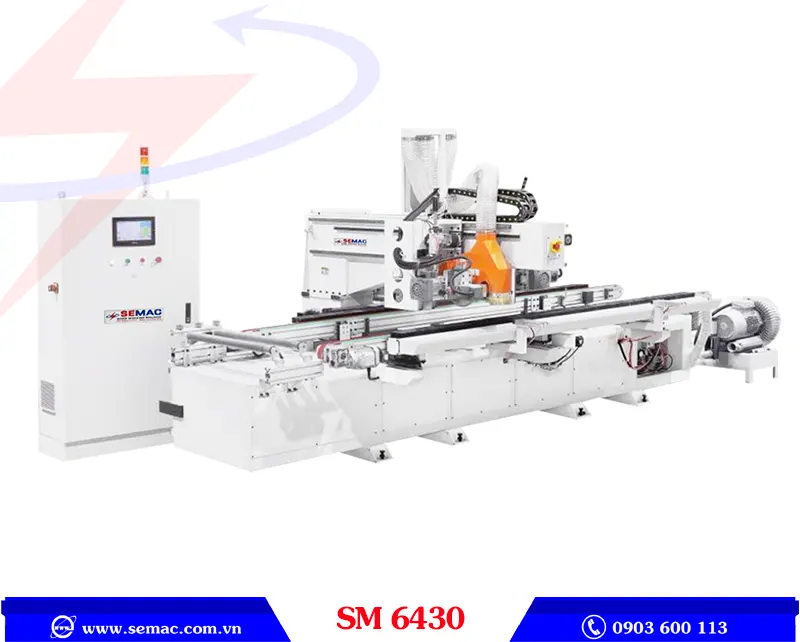 MÁY CẮT 4 BIÊN 3 ĐẦU CẮT - SM 6430