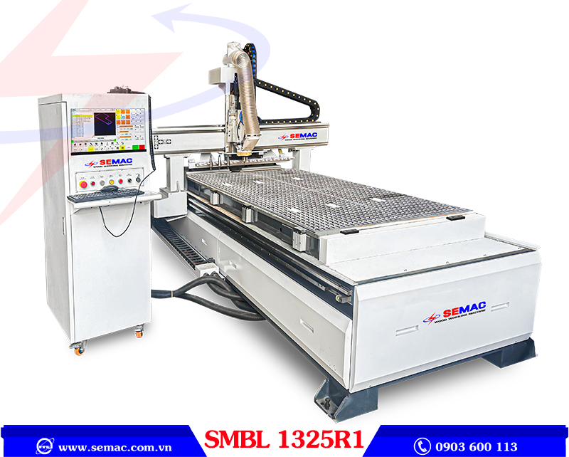 Máy CNC router 1 đầu tự động thay dao SMBL 1325R1 | SEMAC