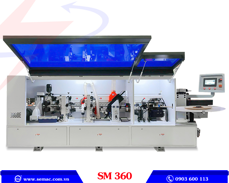 Máy dán cạnh tự động 6 chức năng SM 360 | SEMAC