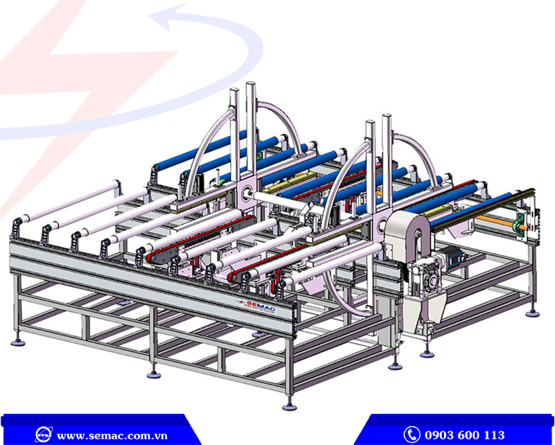 Máy lật ván 4 cánh tự động | SEMAC