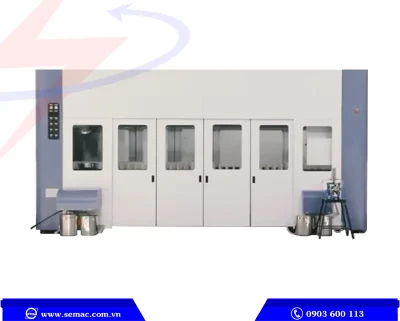MÁY PHUN SƠN CNC CHUYỀN SƠN UV, PU SƠN SẢN PHẨM NHIỀU KÍCH THƯỚC - SPM 1300UV ED FL