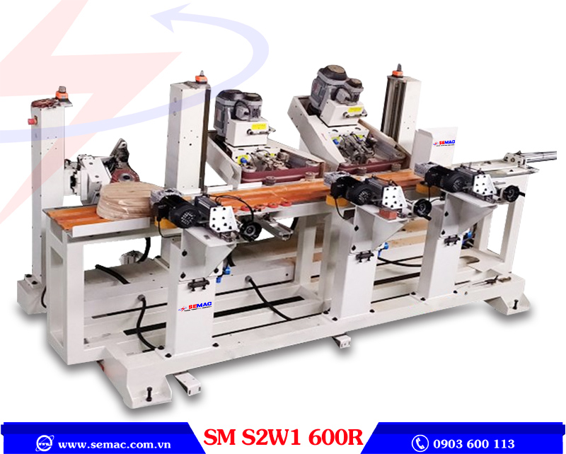 Máy chà nhám cạnh phôi tròn tự động SM S2W1 600R | SEMAC
