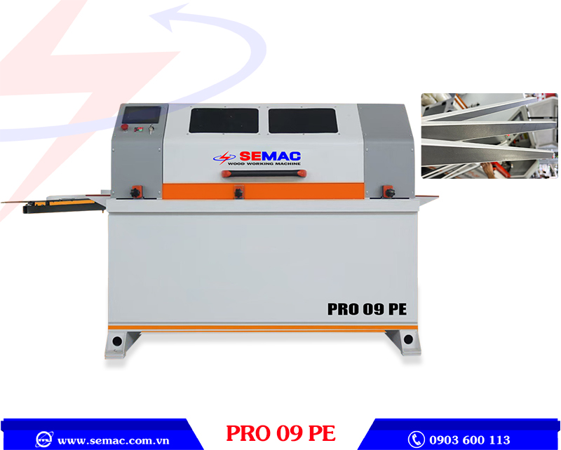 MÁY DÁN CẠNH THANH NHỎ VÀ LAM GỖ TỰ ĐỘNG - PRO 09 PE