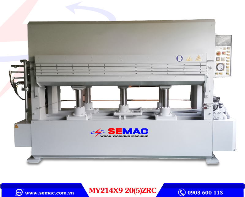 Máy ép nóng 200 tấn 5 khe 1300x4000mm - MY214X13/20(5)ZRC