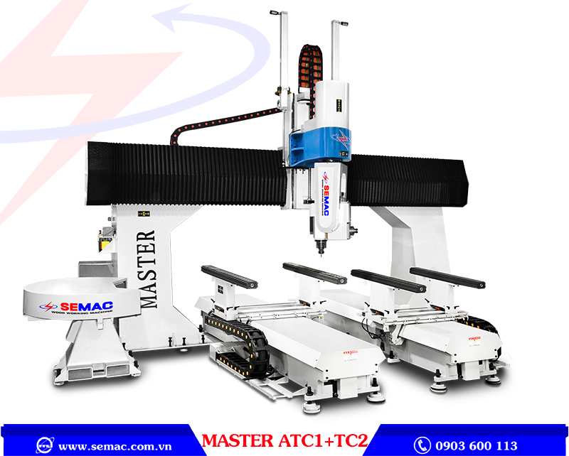 Máy gia công trung tâm 5 trục thay dao tự động MASTER ATC 1 TC2 | SEMAC