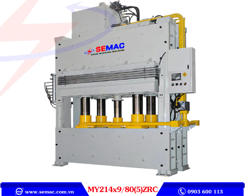 Máy ép veneer 800 tấn 5 khay MY214x9/80(5)ZRC | SEMAC