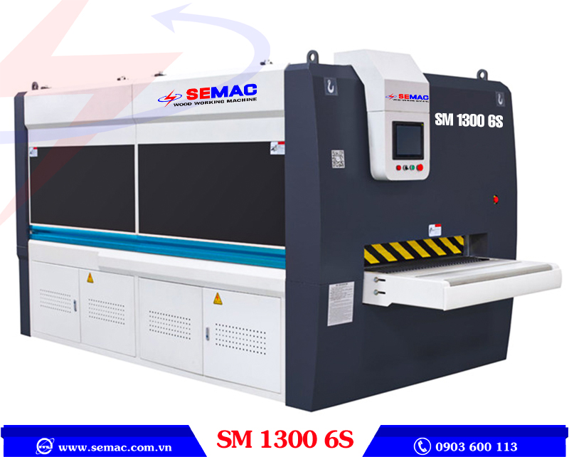 Máy chà nhám chổi 6 trục SM 1300 6S