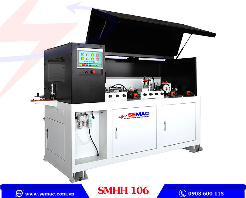 Máy dán cạnh phôi nhỏ tự động 8mm SMHH 106