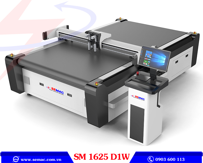 Máy cắt vải da silicon cnc SM 1625 D1W | SEMAC