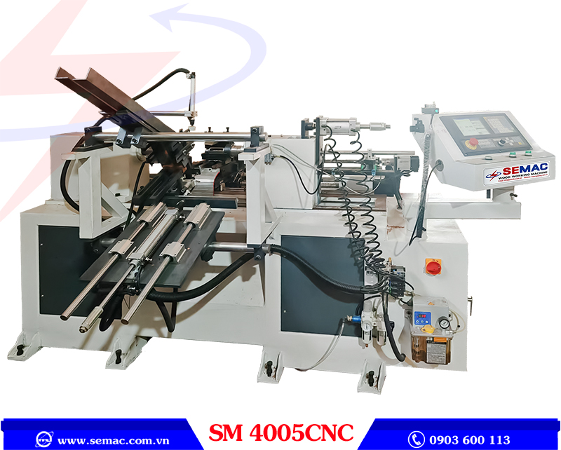 Máy tiện cán dao cnc cấp phôi tự động SM 4005CNC | SEMAC