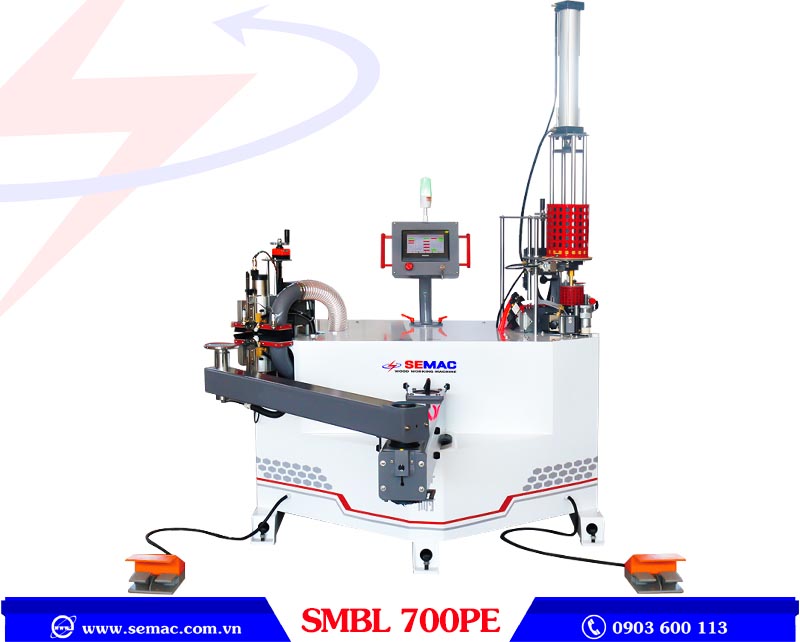 Máy dán cạnh cong tự động 2 nồi keo PUR/EVA - SMBL 700PE | SEMAC
